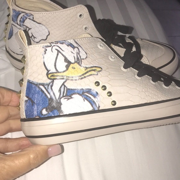Desigual Shoes - Desigual Disney High Top Sneakers Donald Duck New